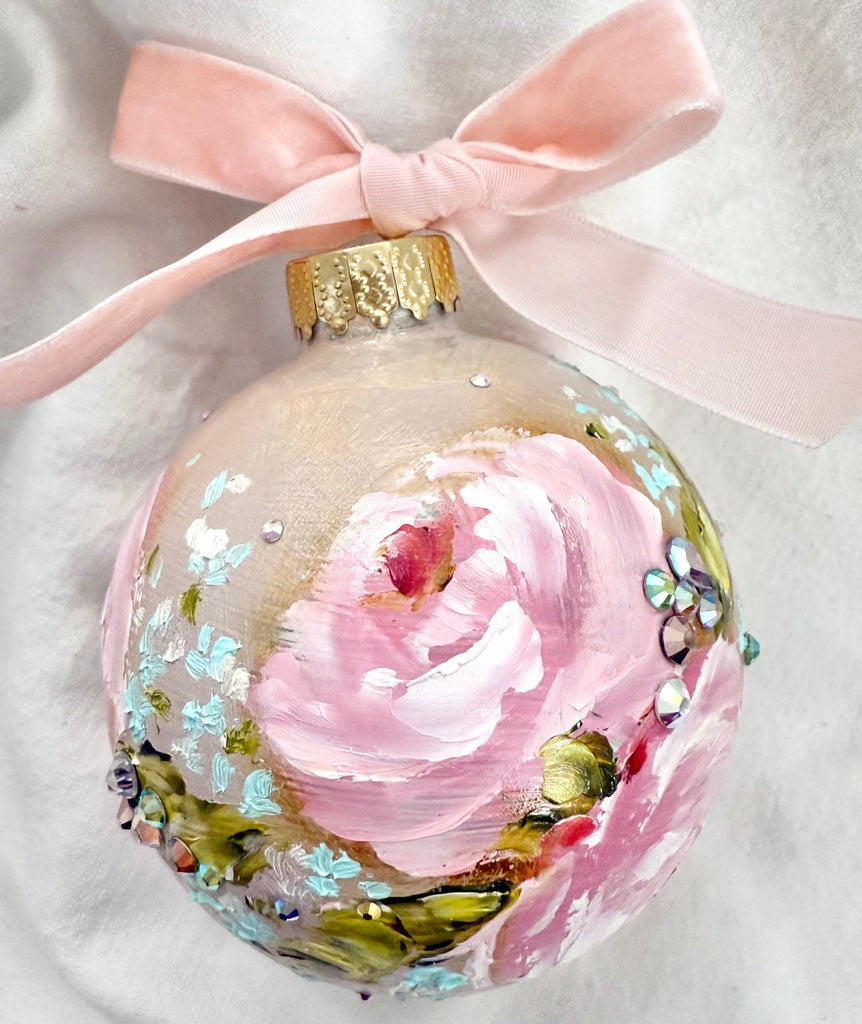 Taupe wiht Pink Roses  (J)