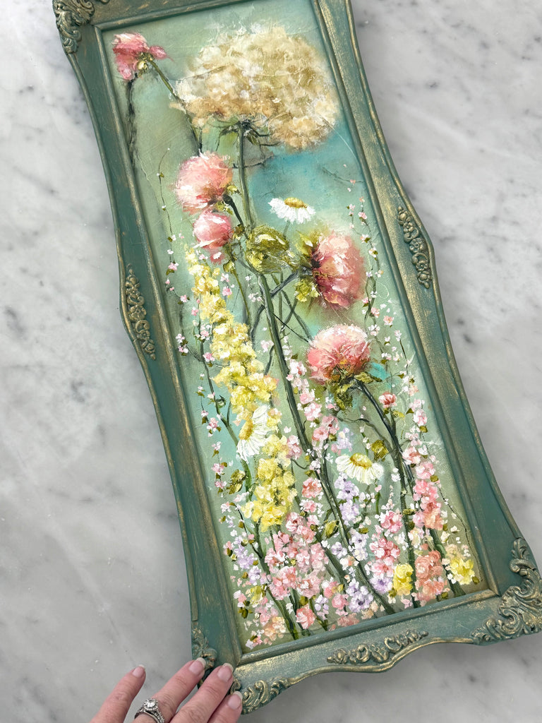 Hydrangeas in a Green Frame B