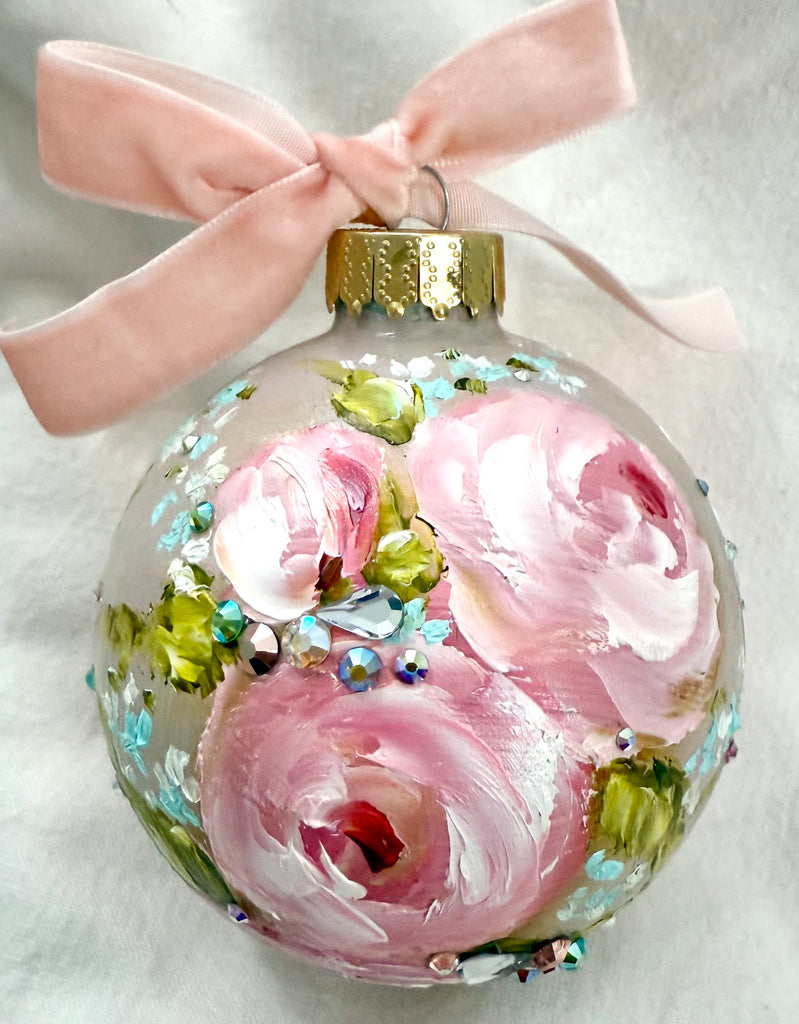 Taupe wiht Pink Roses  (J)