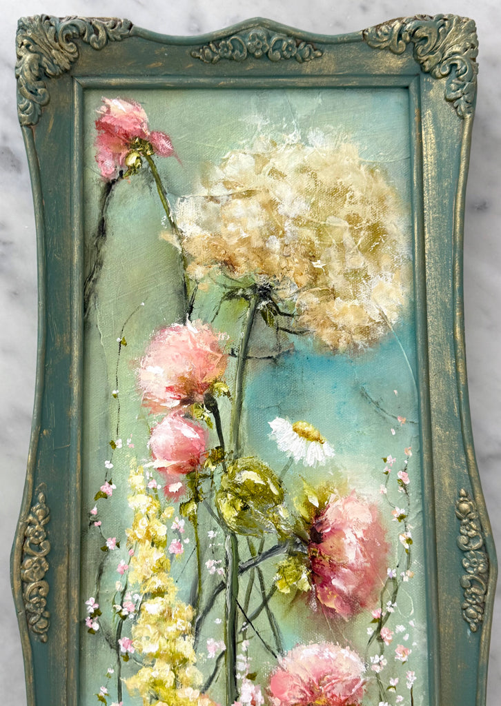 Hydrangeas in a Green Frame B