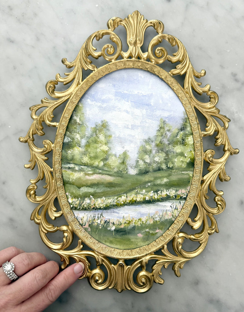 Landscape in Gold Vintage frame