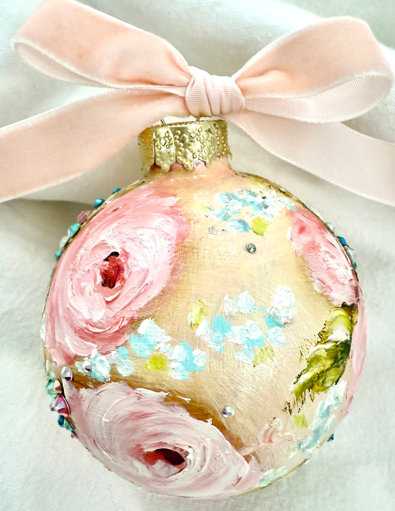 Pale Yellow with Pink Roses (17)