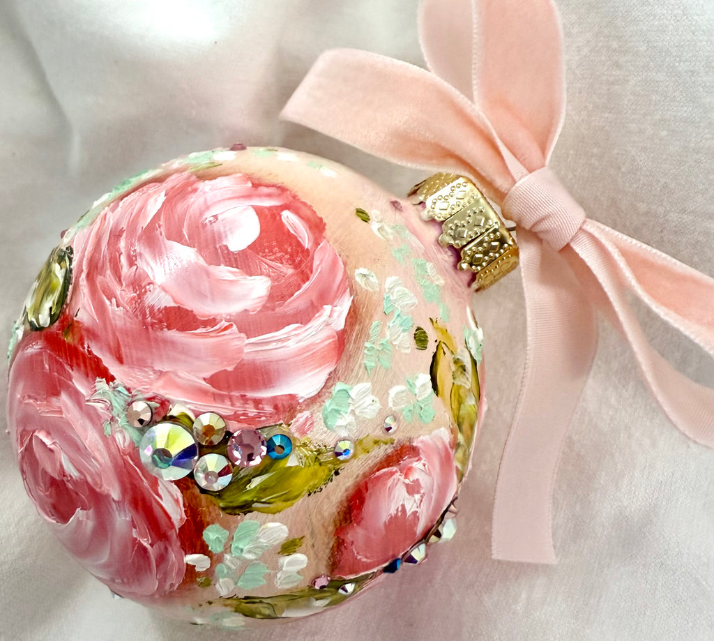 Pale Pink with Pink Roses (11)