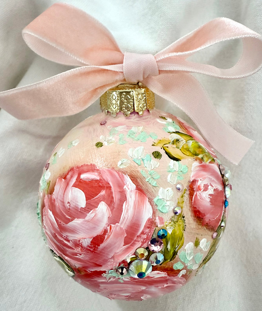 Pale Pink with Pink Roses (11)