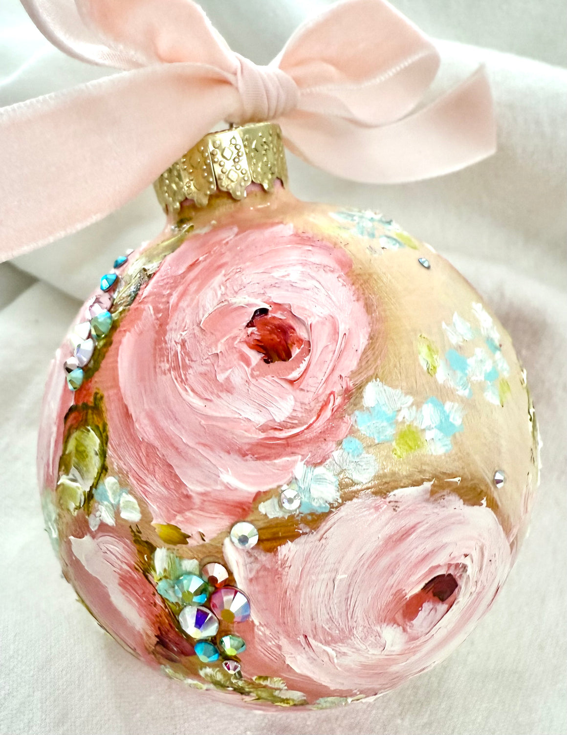 Pale Yellow with Pink Roses (17)