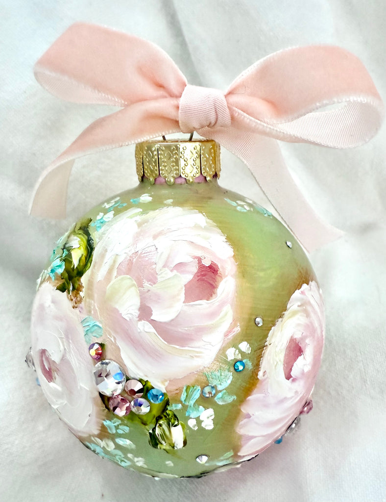 Green with Pink Roses (24)