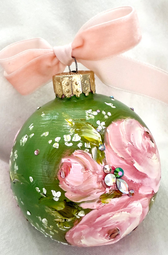 Green with Pink Roses (26)