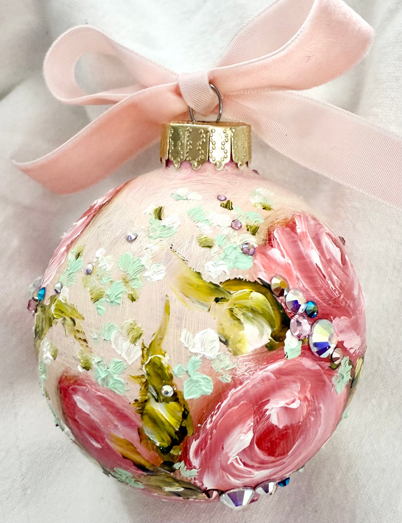 Pale Pink with Pink Roses (11)