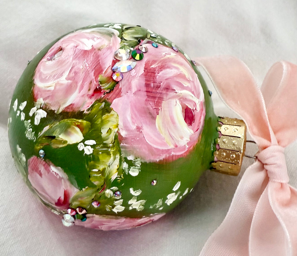 Green with Pink Roses (26)