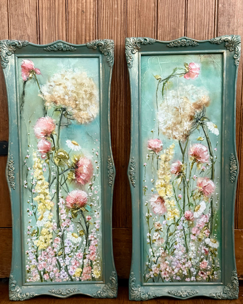 Hydrangeas in a Green Frame B