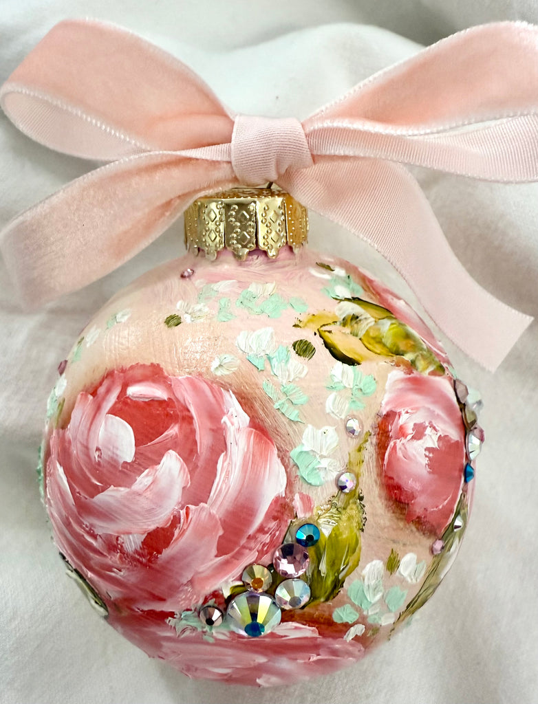 Pale Pink with Pink Roses (11)