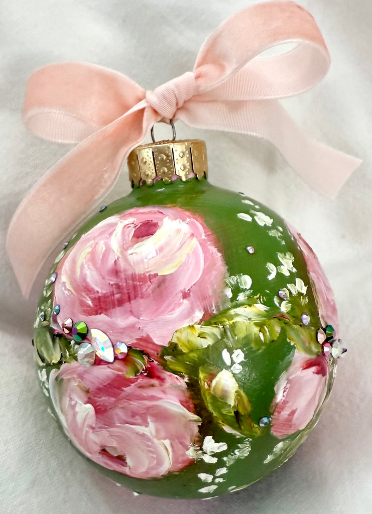 Green with Pink Roses (26)