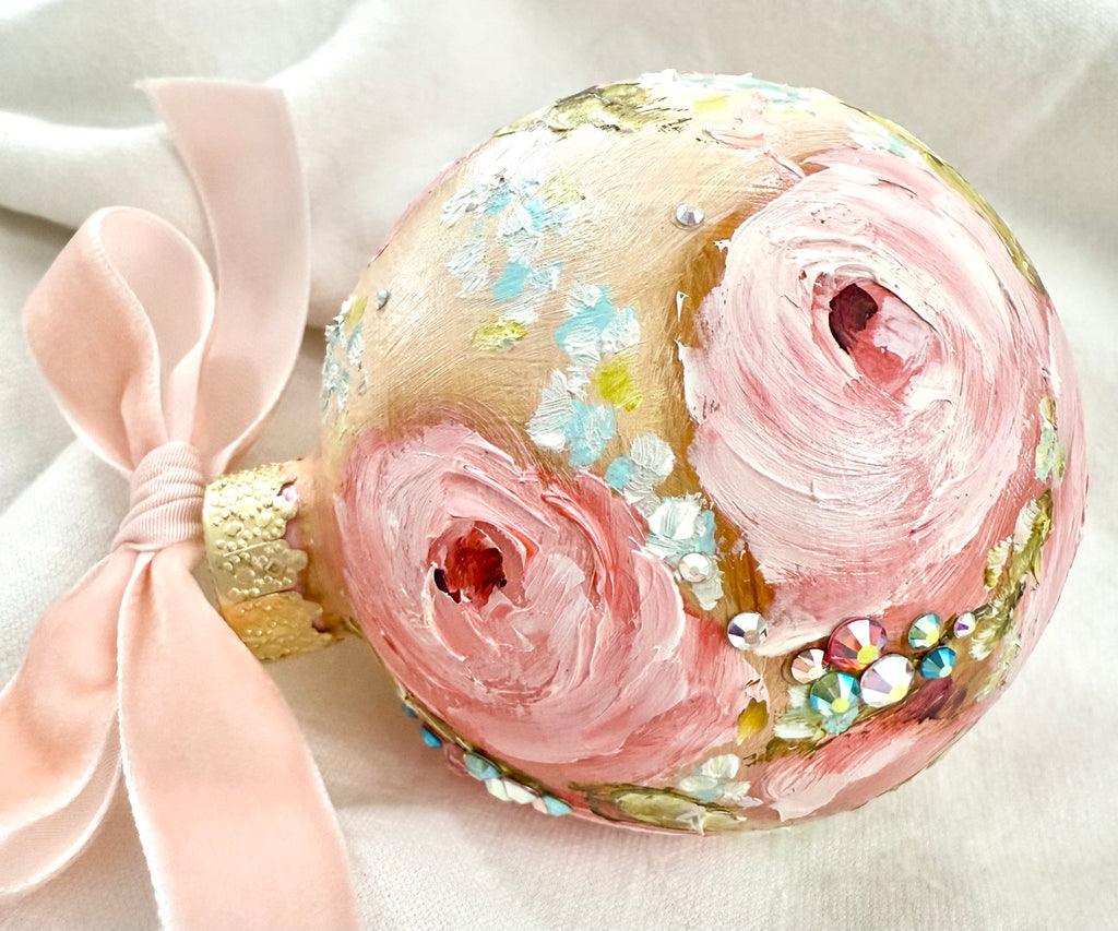 Pale Yellow with Pink Roses (17)