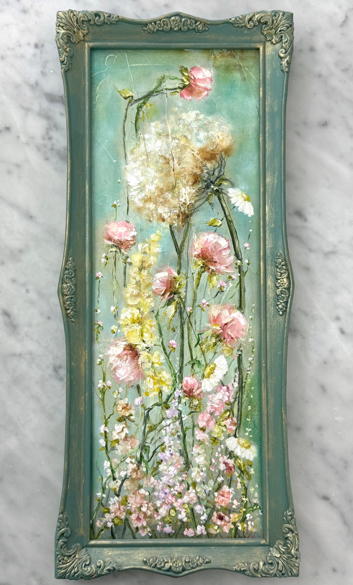 Hydrangeas in a Green Frame A