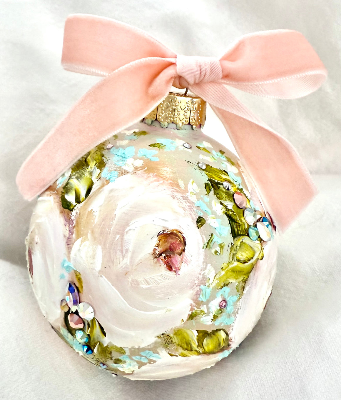 Mint Green with White Roses (28)