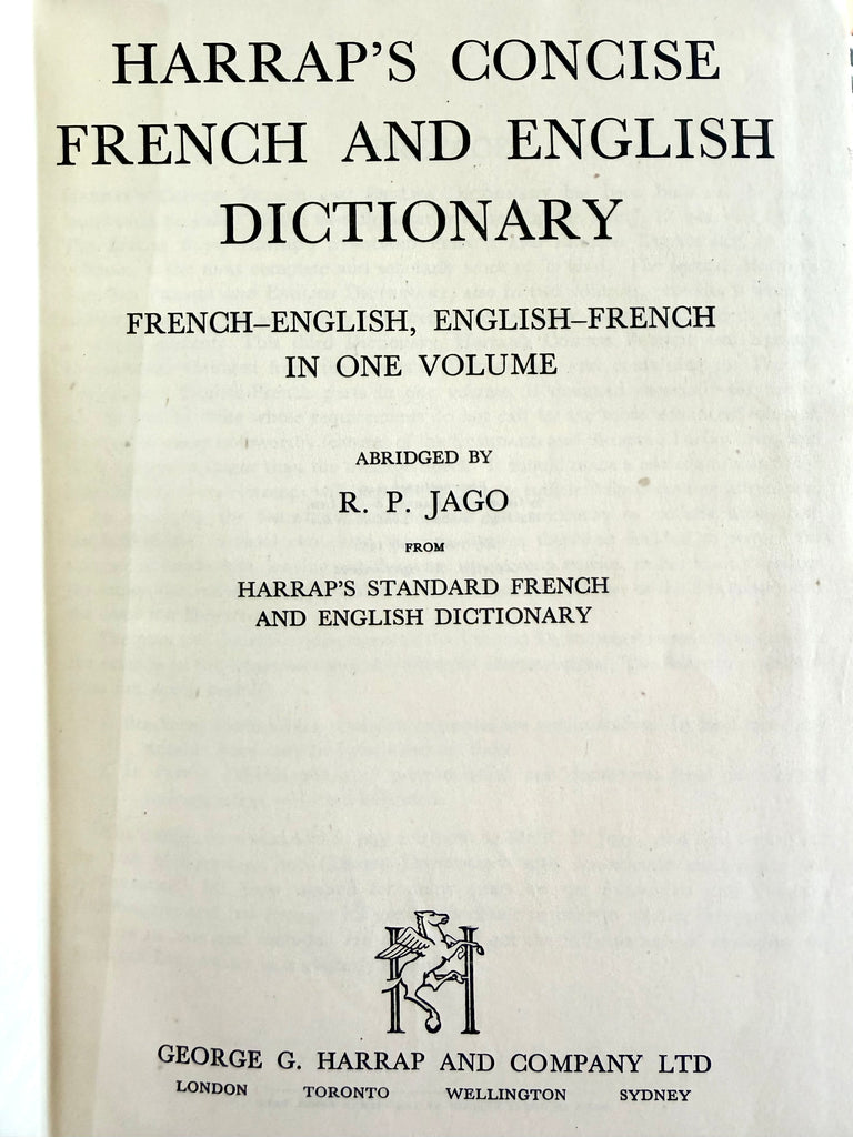 French and English Dictionary