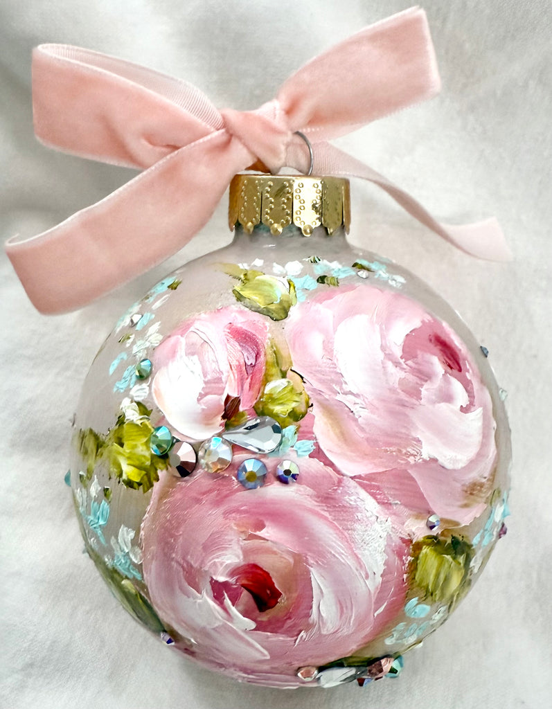 Taupe wiht Pink Roses  (J)