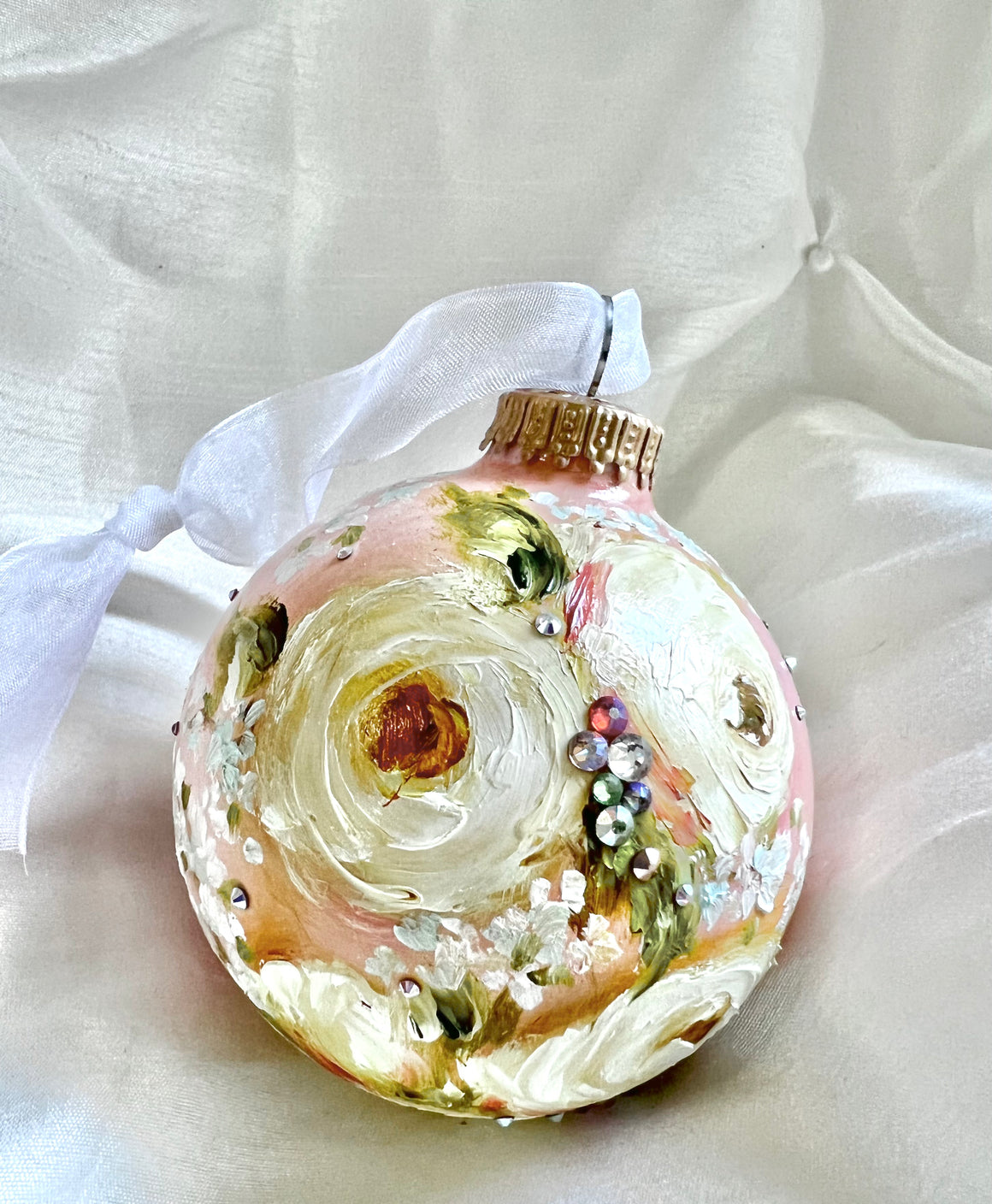 Yellow Roses (X)  Ornament 3.2"