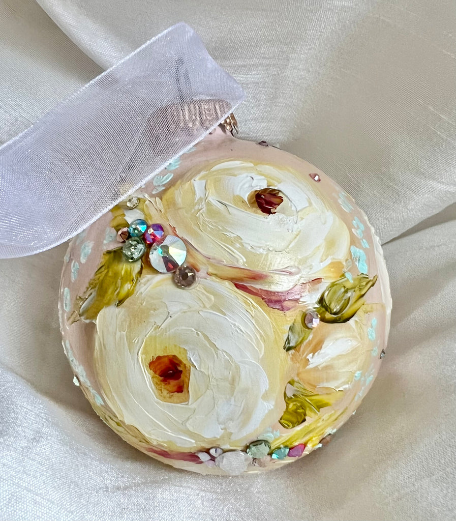 Yellow Roses (Y) Ornament 3.2"