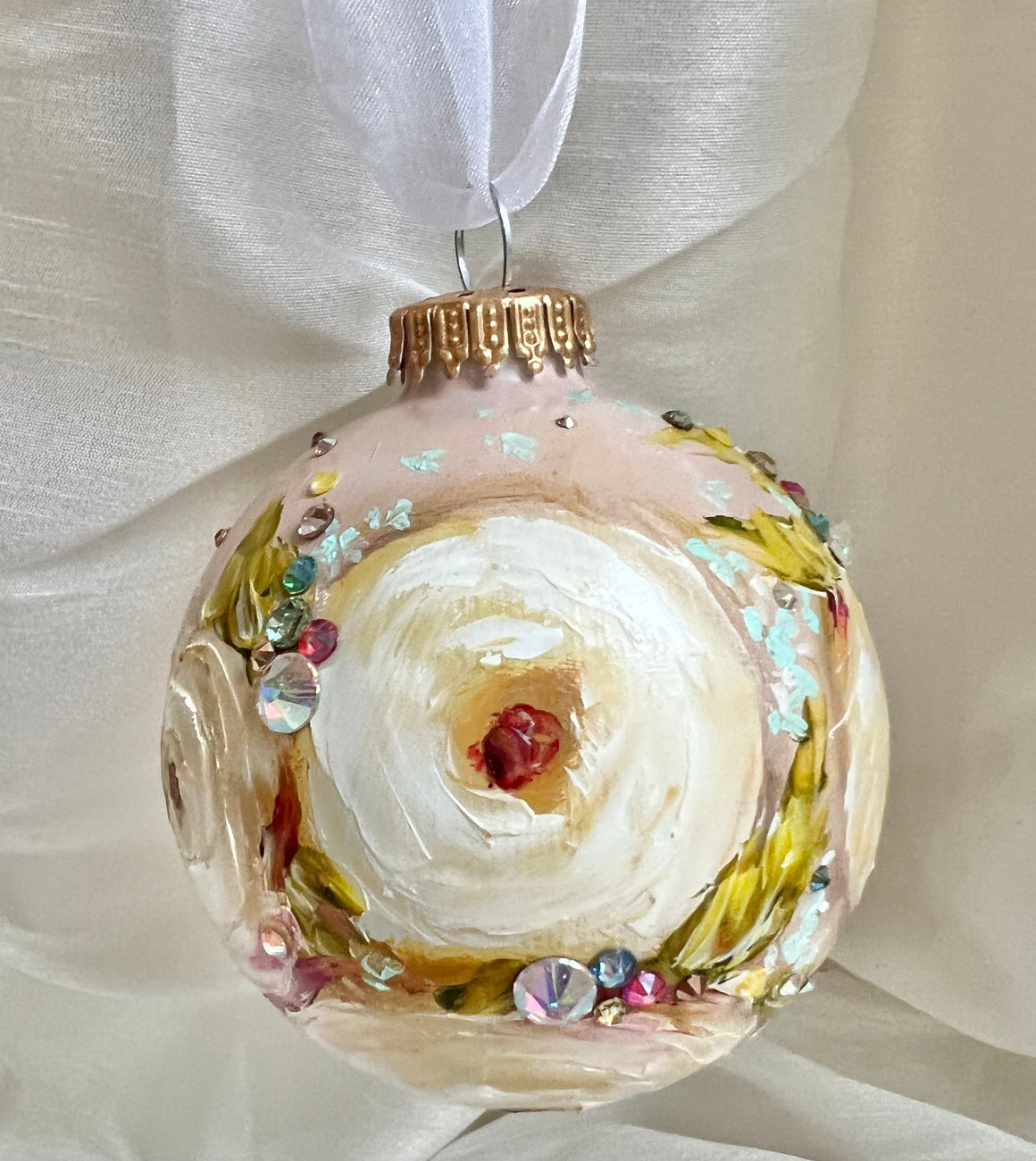 Yellow Roses (Y) Ornament 3.2"