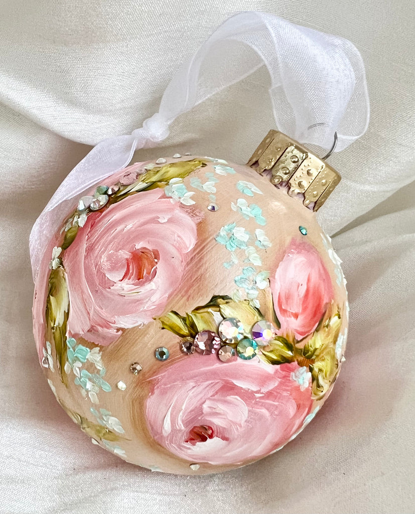 Pink Roses (Z) Ornament 3"
