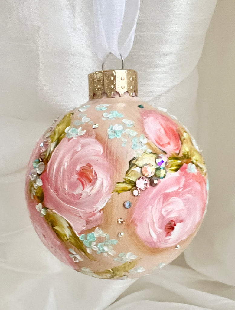 Pink Roses (Z) Ornament 3"