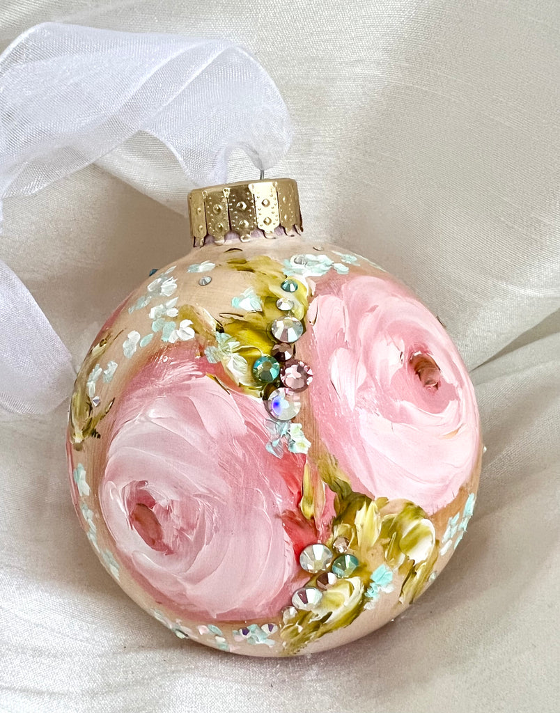 Pink Roses (Z) Ornament 3"