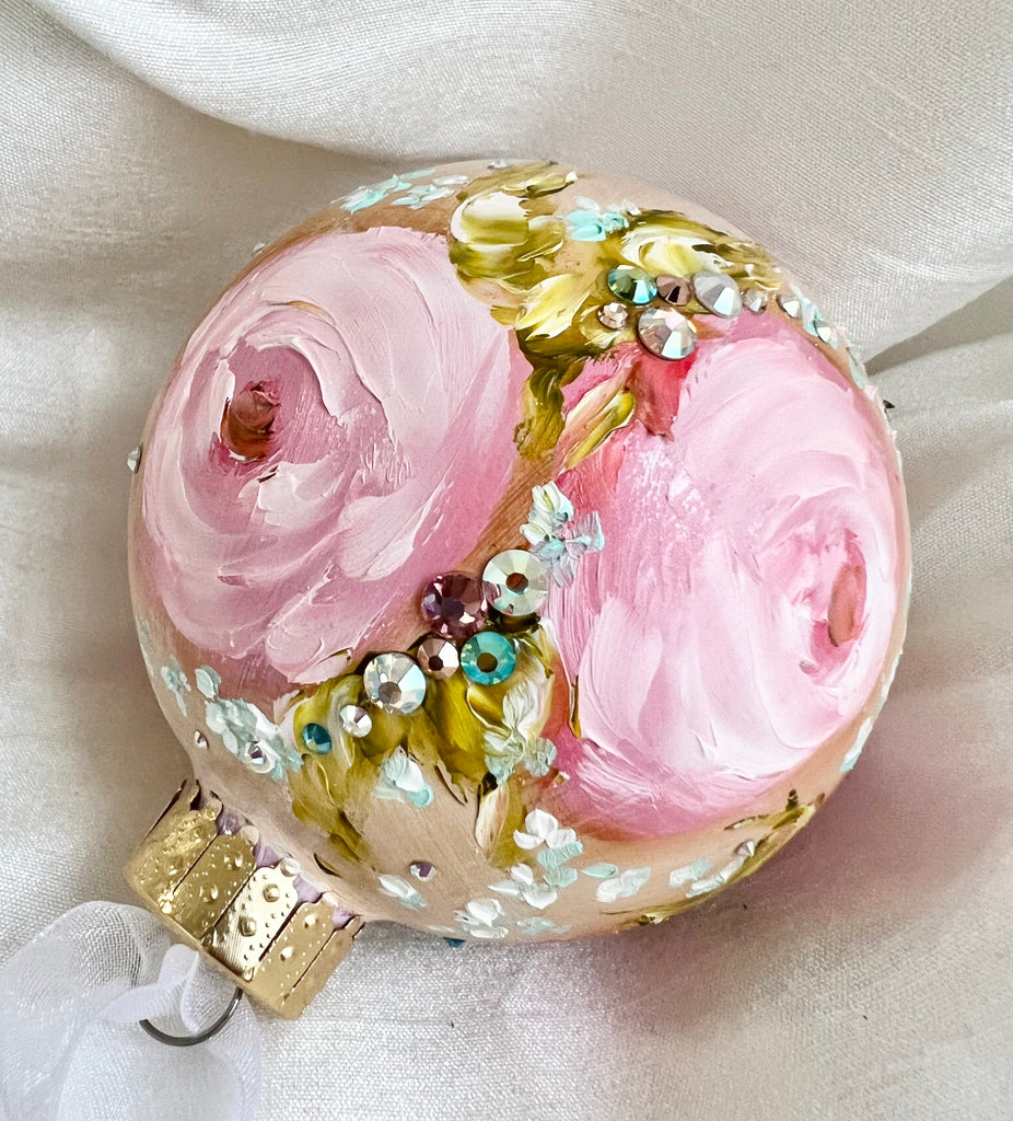 Pink Roses (Z) Ornament 3"