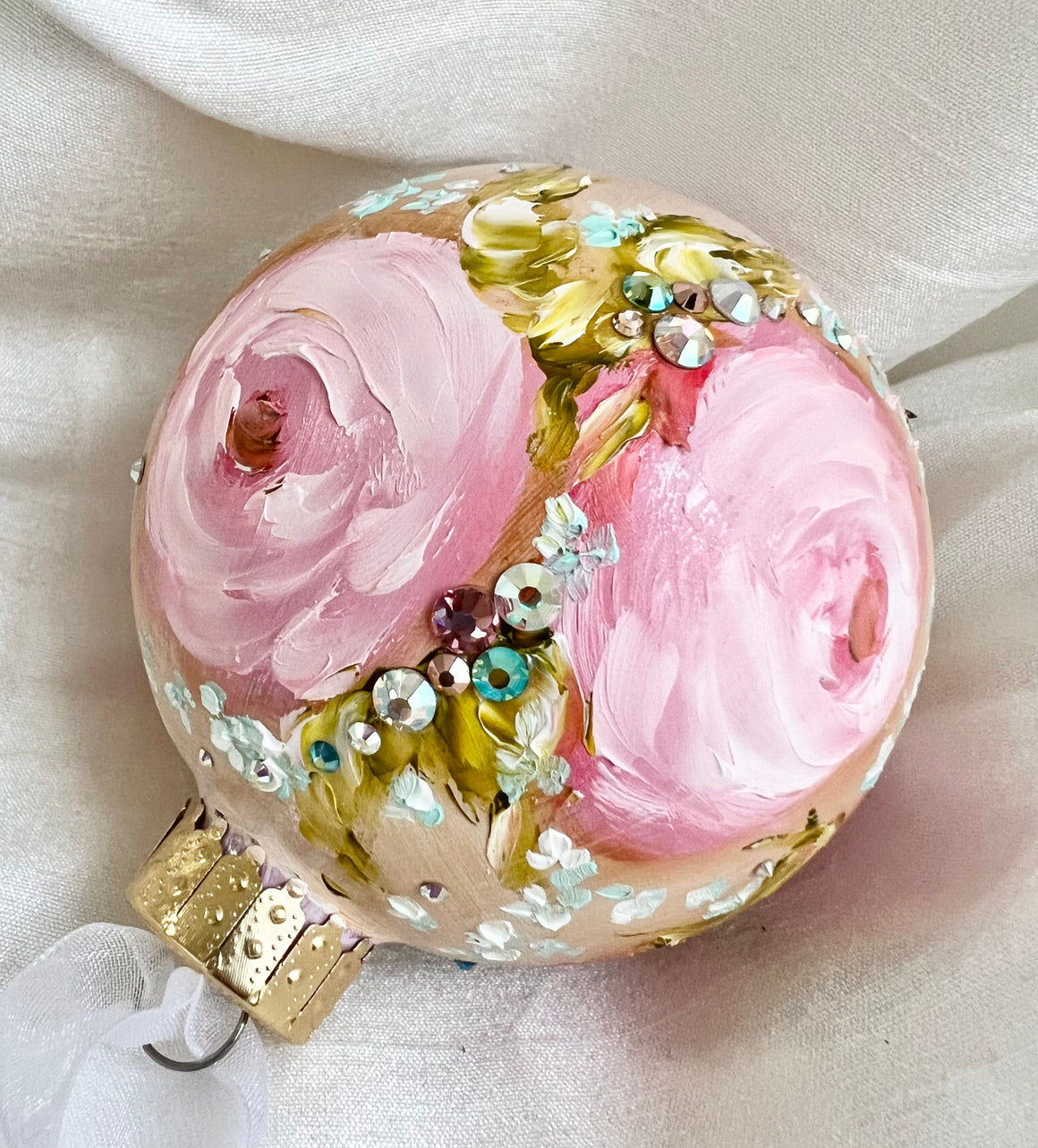 Pink Roses (Z) Ornament 3"