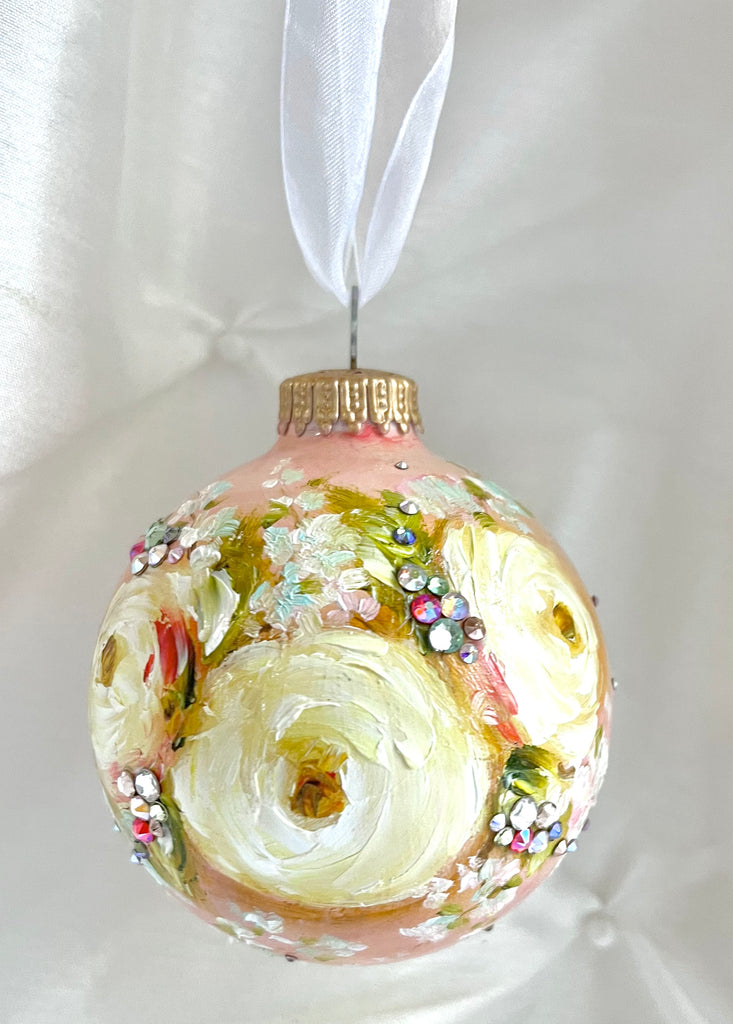Yellow Roses (X)  Ornament 3.2"