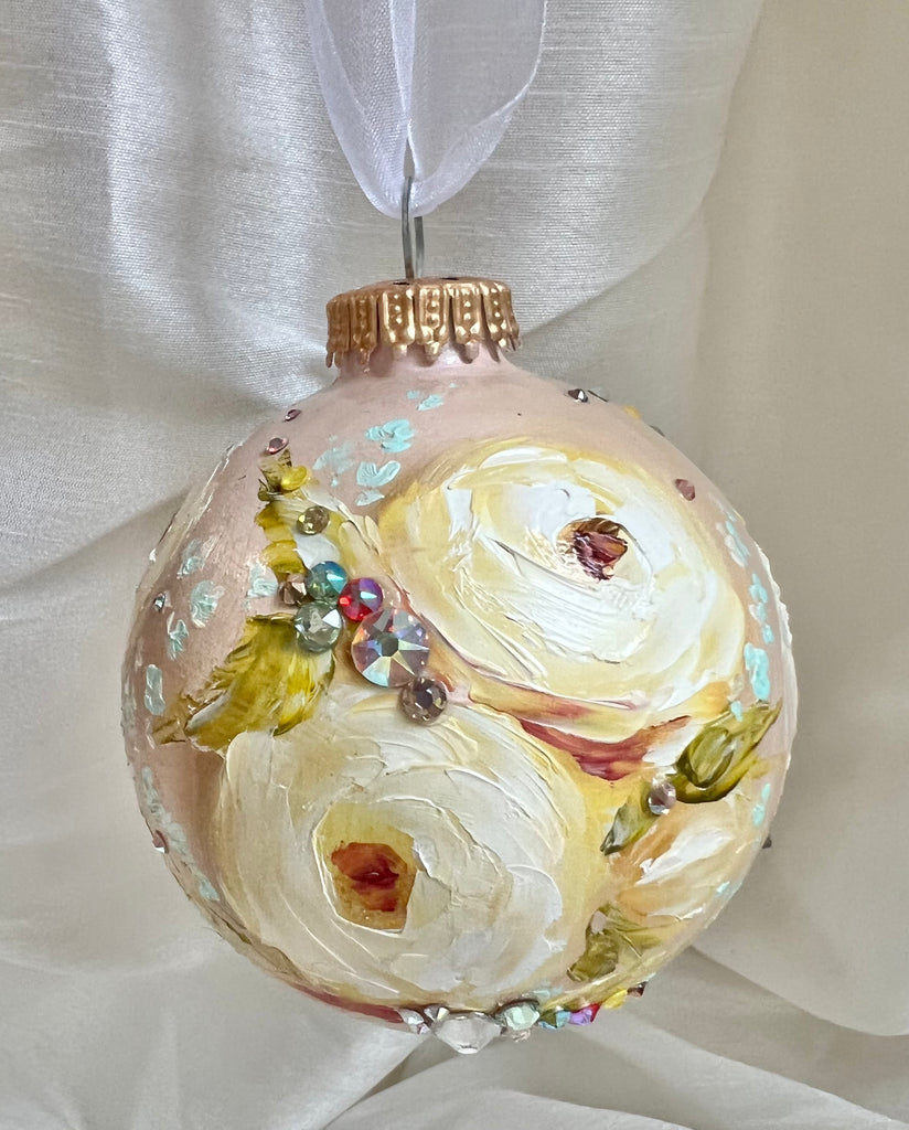 Yellow Roses (Y) Ornament 3.2"