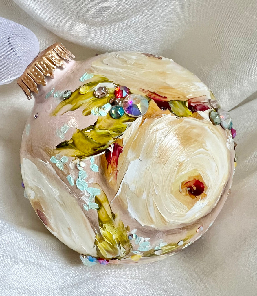 Yellow Roses (Y) Ornament 3.2"