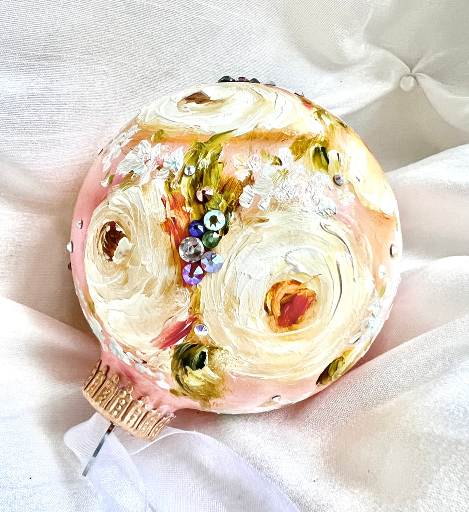 Yellow Roses (X)  Ornament 3.2"
